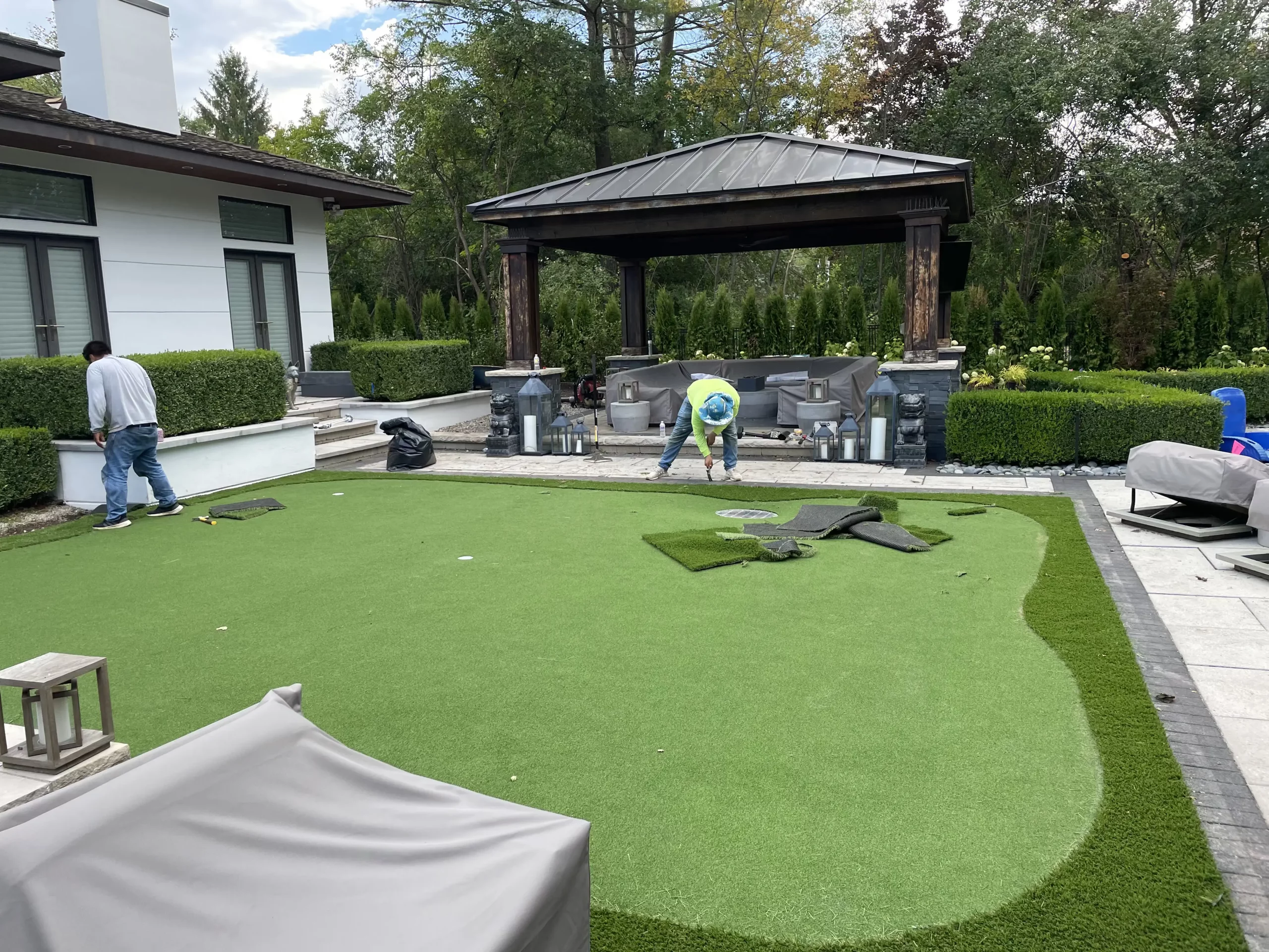 Synthetic Putting Green Design and Install in Pearland, TX